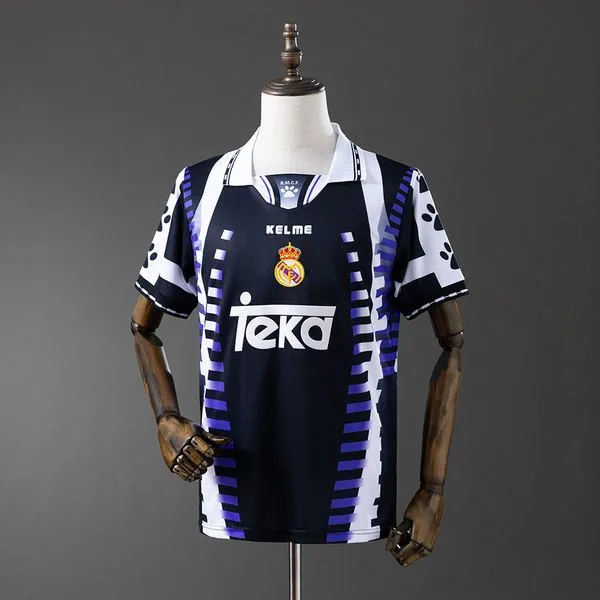 Camiseta de fútbol Real Madrid 1997/98 VISITANTE MANGA CORTA VERSION FAN